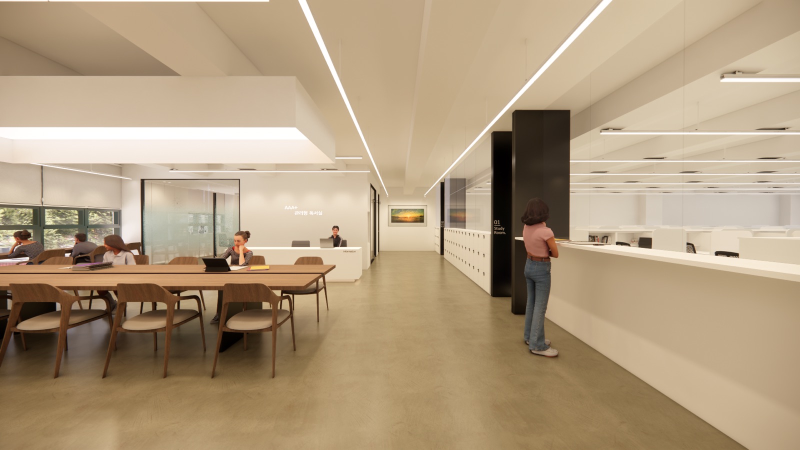 General Hall 3D 투시도